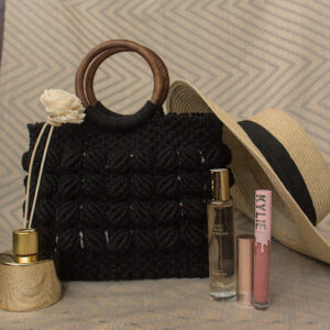 Luxe Knot Handbag - Black